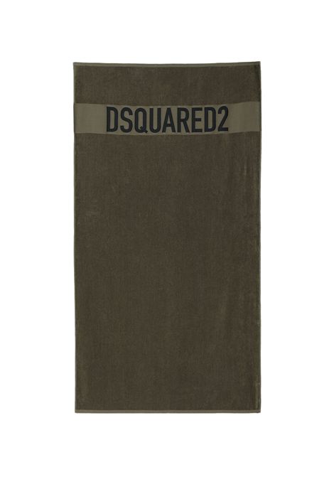 Telo mare Dsquared2 Swimwear uomo D7P005980307 verde militare DSQUARED2 SWIMWEAR | Teli mare | D7P005980307
